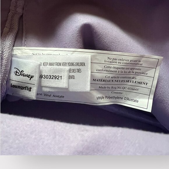 Disney Loungefly Mini Backpack Alice in Wonderland Map Treehouse Pastel Purple - Picture 13 of 16